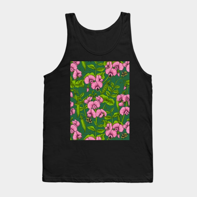 Sweet peas and bumblebees 3 Tank Top by katerinamk